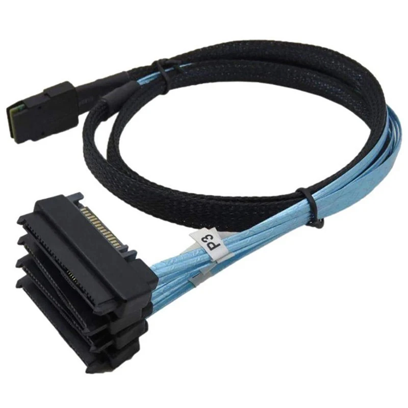Cable SAS SFF-8087 a 4 SFF-8482, conector SAS con puerto de alimentación de 15 Pines, 36pin, 8087 a 29pin, 8482 - imagen 5