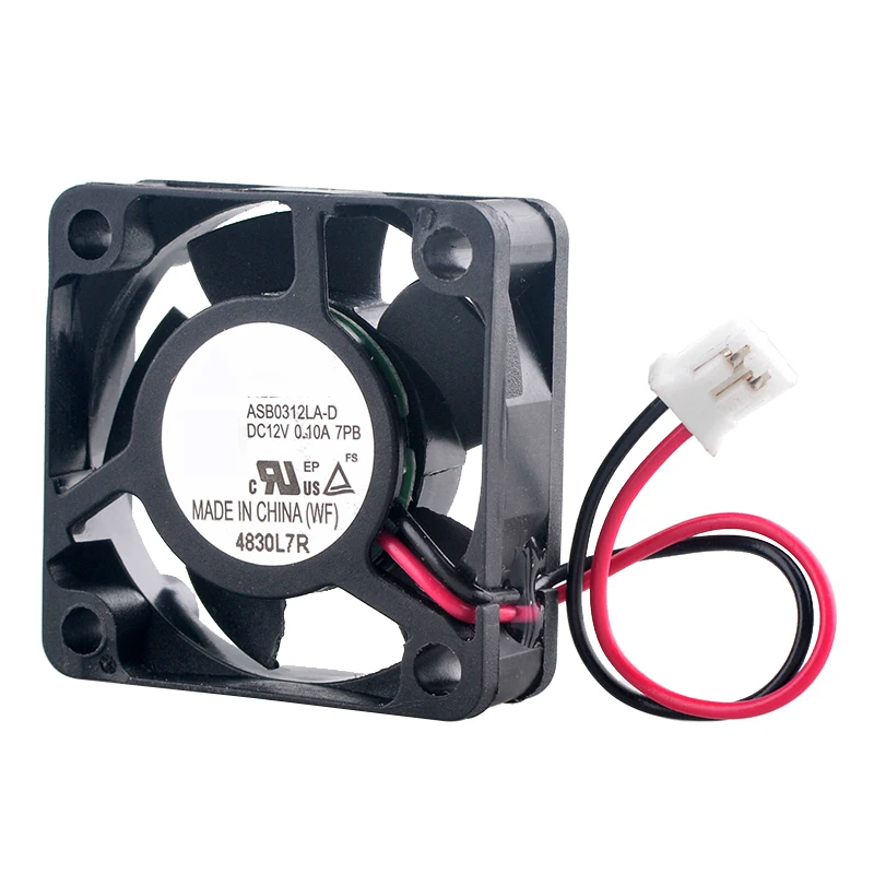 ASB0312LA-D 3cm 30mm ventilador 30x30x10mm DC12V 0.10A 2 pines 8000rpm Micro ventilador de flujo axial ventilador de refrigeración para máquina de monitoreo de reproductor - imagen 4