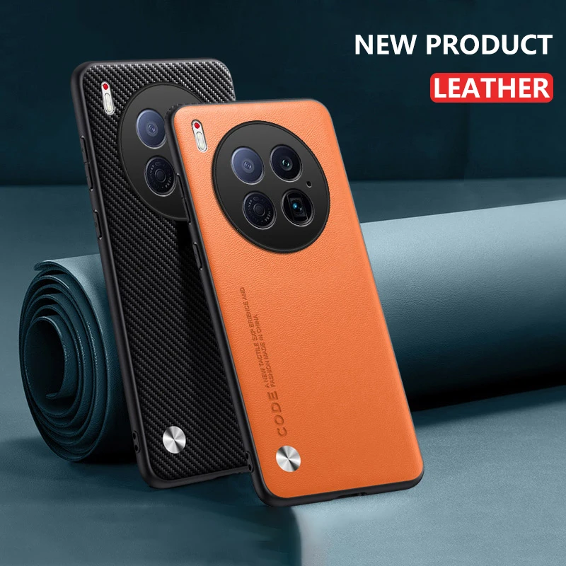 Funda de cuero para Tecno Camon 40 Premier, fibra de carbono, silicona mate, dura, a prueba de golpes, funda completa para teléfono con cámara Camon40Premier CM8 - imagen 4