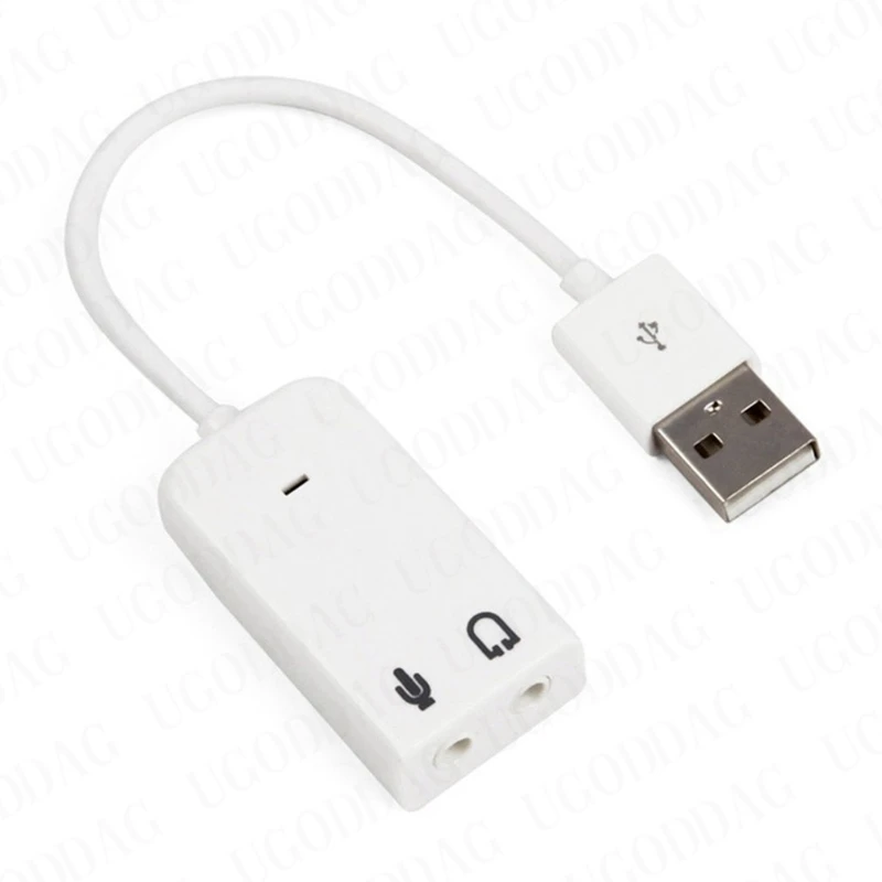 Tarjeta de sonido externa USB 7,1, adaptador USB a 3D, sonido Virtual, auriculares, micrófono, Conector de 3,5mm para ordenador portátil, PC y Notebook - imagen 4