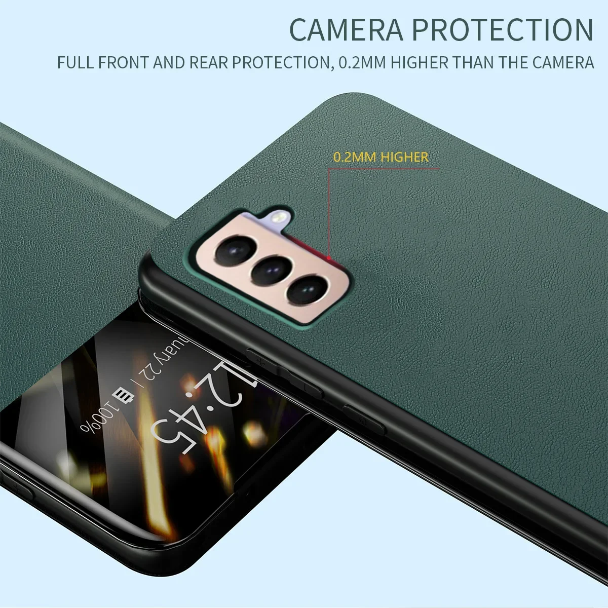 Para Samsung Galaxy S22 S21 S20 Ultra Plus FE A53 A52S 5G A13 A33 Note 20 funda con vista de ventana de sueño inteligente carcasa de cuero con tapa - imagen 3