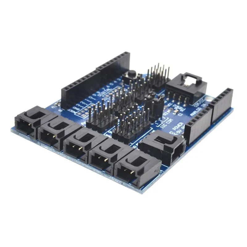 Electrónica Inteligente para Arduino Sensor Shield V4.0 V4, placa de desarrollo de expansión de módulo analógico Digital - imagen 3