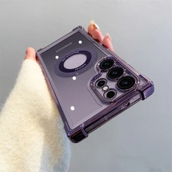 Funda Transparente Magnética Samsung Galaxy S25 Ultra S24 S23