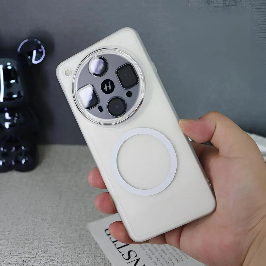 Para OPPO Find X8 Ultra Reno 14F 13F 14 13 Pro Funda de silicona suave Magsafe imán lente protección contraportada para Find X8Pro Funda - imagen 4