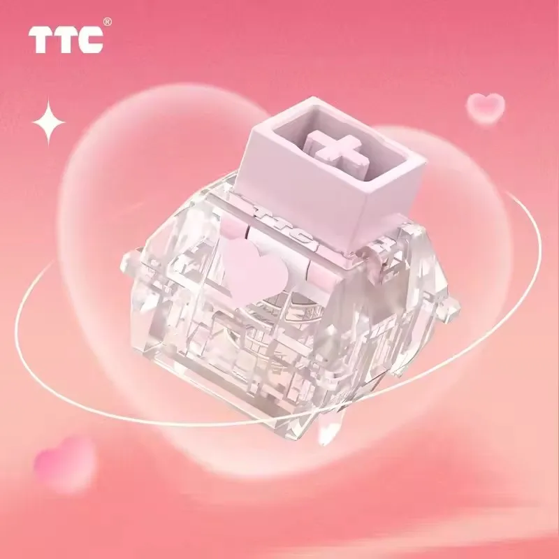 ‌ Interruptor magnético TTC Love Heart: 1er interruptor de teclado con temática de amor, sensación táctil romántica y seguimiento hinchable para juegos - imagen 2