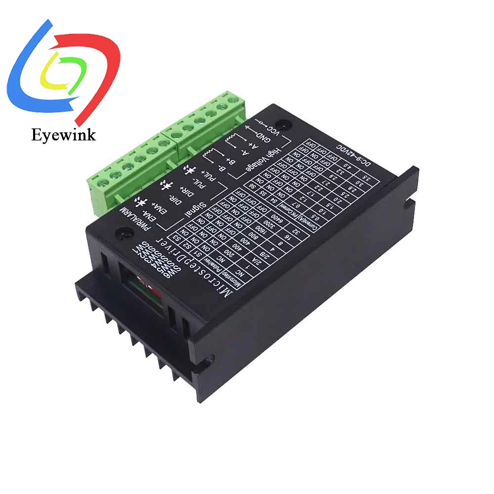 Controlador de Motor paso a paso TB6600 23 Nema 34 42/57/86 Nema17 4A DC9-40V Módulo controlador de Motor de 1 eje para máquina de grabado CNC - imagen 2