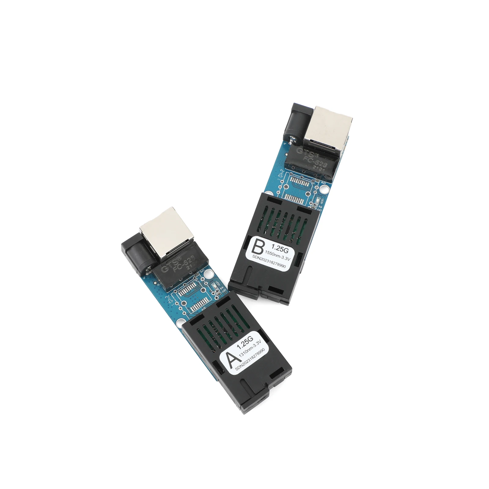 Mini convertidor de medios ópticos de fibra Gigabit 10/100/1000Mbps monomodo 3Km UPC/APC SC-Port - imagen 4