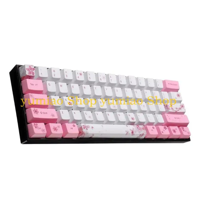 587b 71 Key Cherry Blossom OEM Perfil Perfil Sublimation para teclado mecánico MX - imagen 3