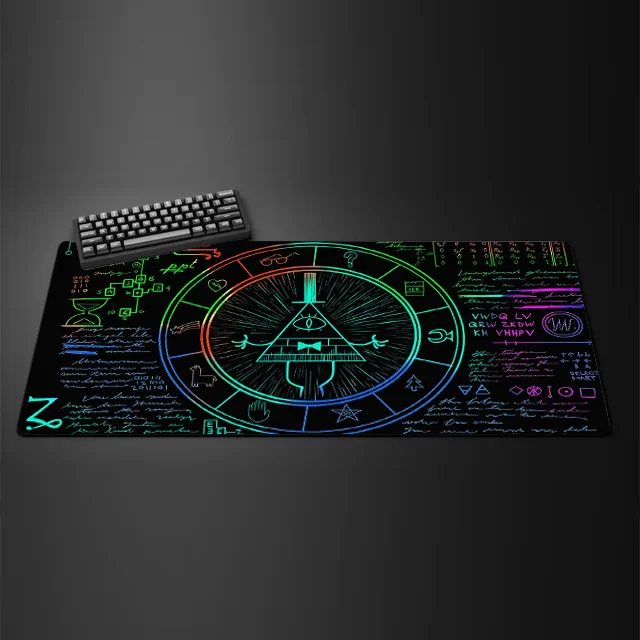 Alfombrilla de ratón de astrología de personaje de fantasía, accesorios para juegos de 90x40 XXL, alfombrilla de escritorio para teclado de jugador de oficina, alfombrilla de ratón grande antideslizante para ordenador portátil - imagen 3