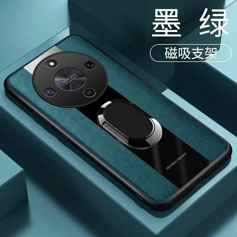Funda con soporte magnético para Honor X9D X70, Funda de cuero de lujo para Huawei Honor X9D Ring Capa, Funda de parachoques a prueba de golpes - imagen 3