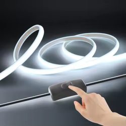 Tira de luces LED COB resistente al agua de 110V/220V, lámpara de cuerda con enchufe UE/EE. UU. para decoración de carteles publicitarios de jardín al aire libre para cine en casa y Hotel