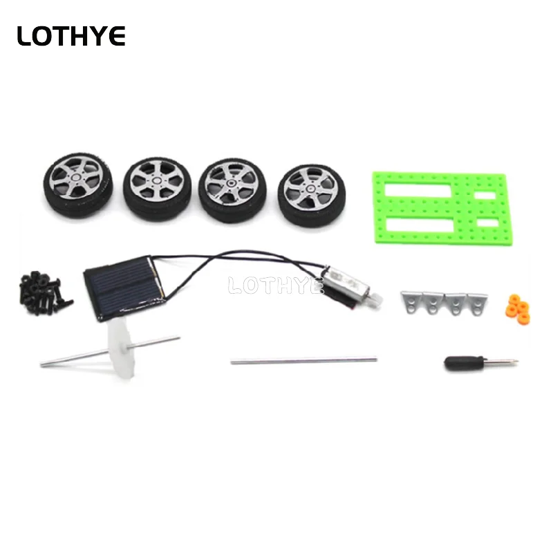Mini coche de juguete Solar DIY, Kit de coche accionado, aparatos educativos para niños, Hobby divertido, juguete para niños, Kit de coche Robot de regalo - imagen 2