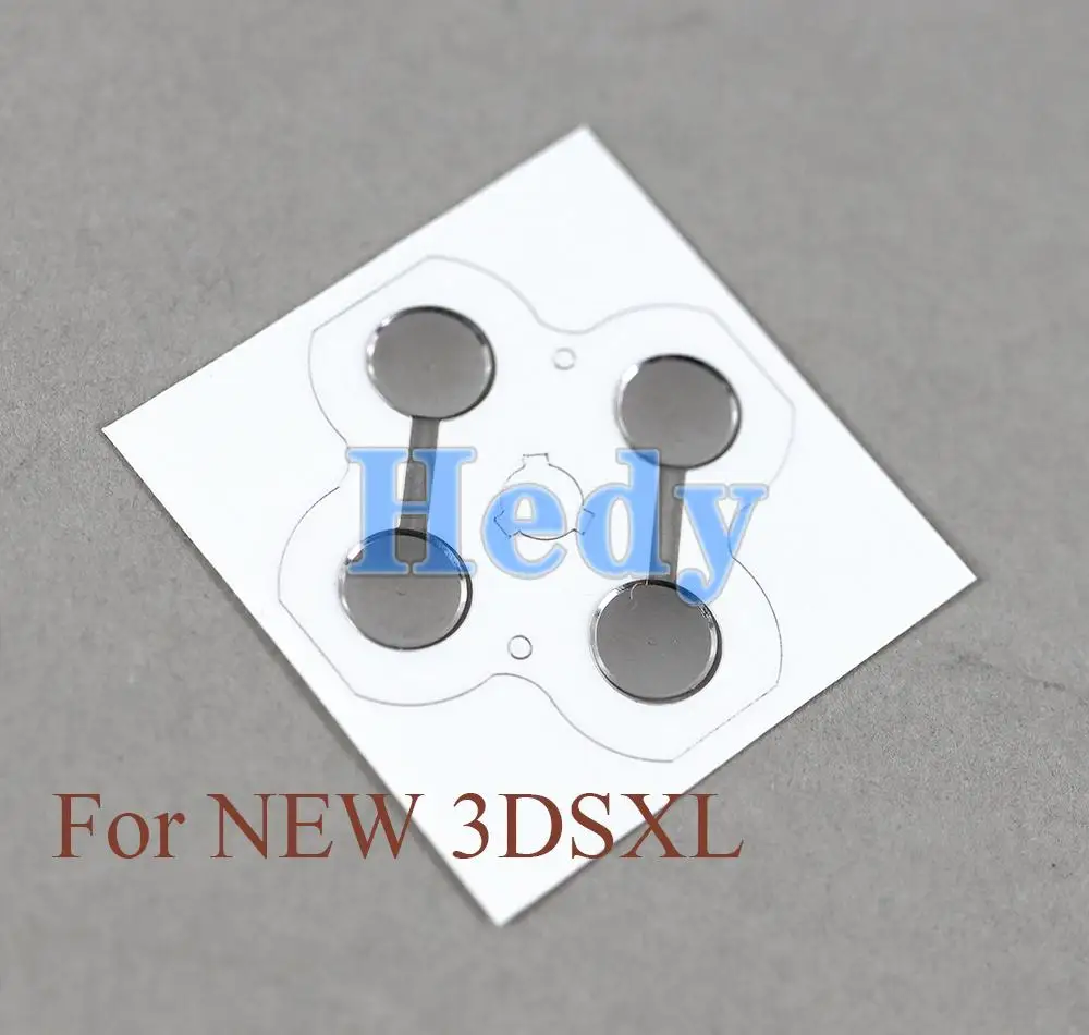100 Uds para nuevo 3dsxl para la nueva versión 3ds xl 2015 película conductora de Metal ABXY botón PCB placa pegatina de alta calidad