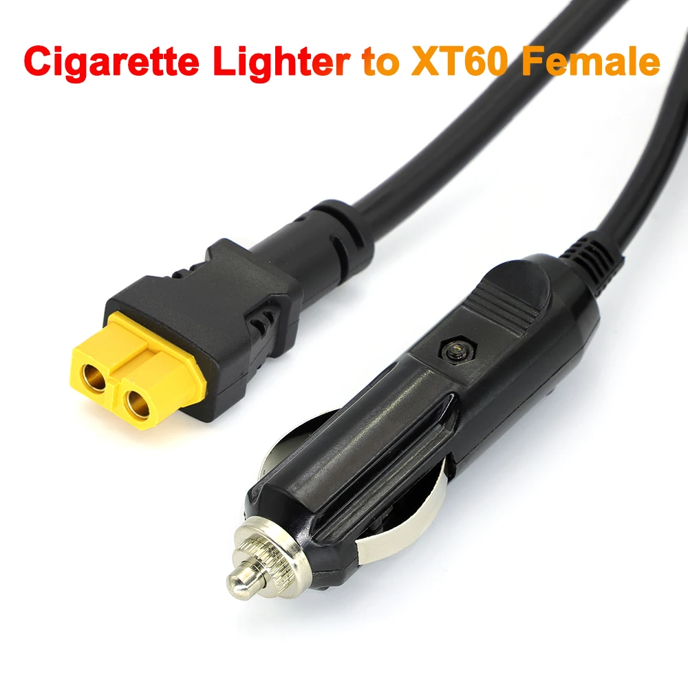 Encendedor de cigarrillos Universal para coche, Cable de carga XT60, 1,5 M, 16AWG, enchufe hembra XT60 para alimentación de batería, 12V, 24V - imagen 2