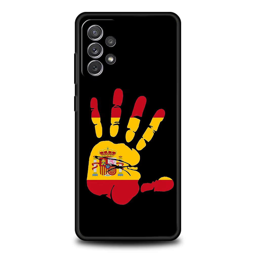 Funda para teléfono Samsung Galaxy A17 A15 A13 A51 A71 A41 A31 A21S A07 A03S A05 A35 A55 A23 A25 A33 A53 A73 5G con diseño de la bandera de España - imagen 4