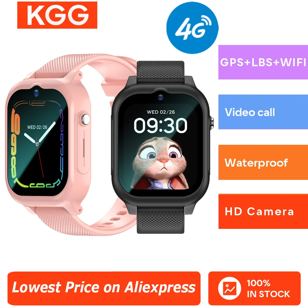 Reloj inteligente 4G para niños, teléfono, videollamada HD, GPS, WIFI, cámara, canción de voz, Monitor SOS, rastreador de ubicación, reloj inteligente para niños, regalo