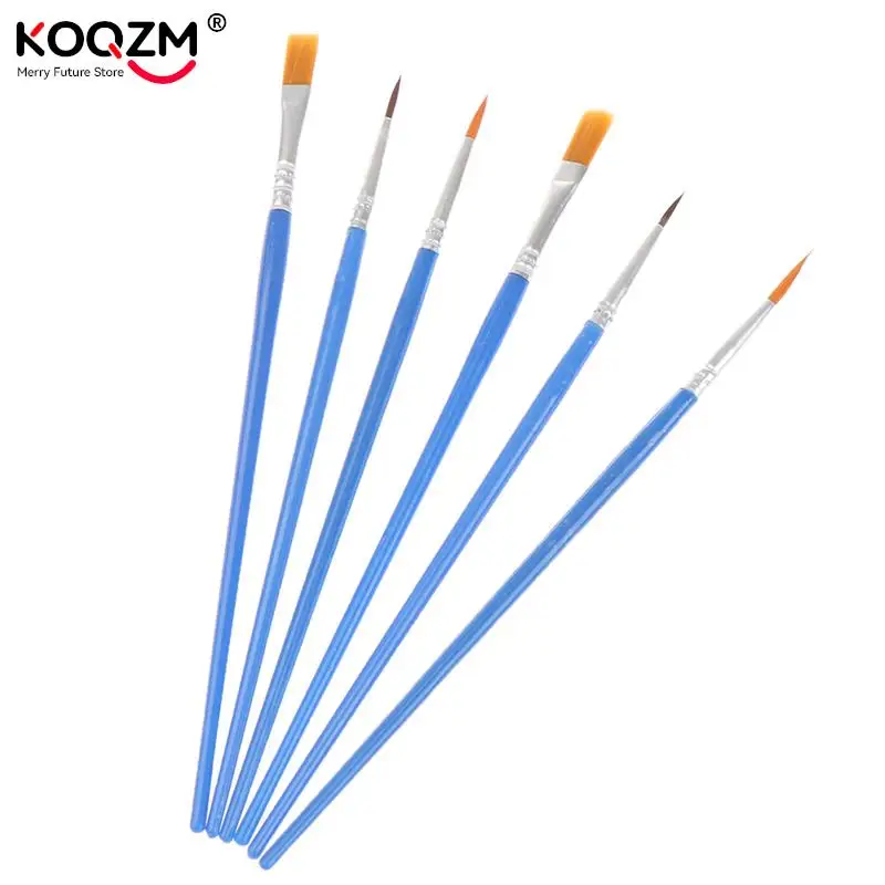 Pinceles planos para pintar, accesorios esenciales para pintar, suministros de arte, volumen pequeño, 50 piezas