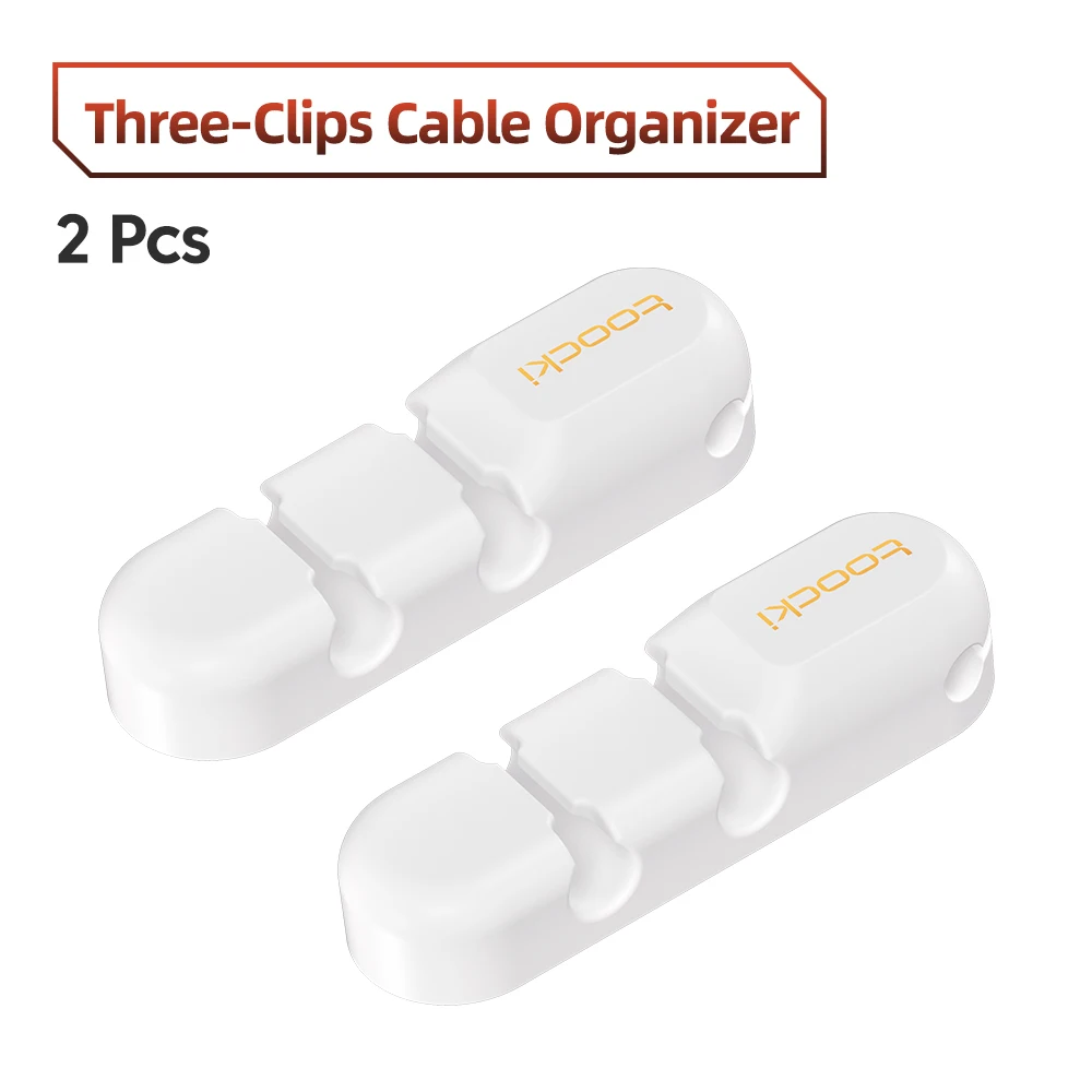 2PCS 3Clips White