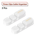 2PCS 3Clips White