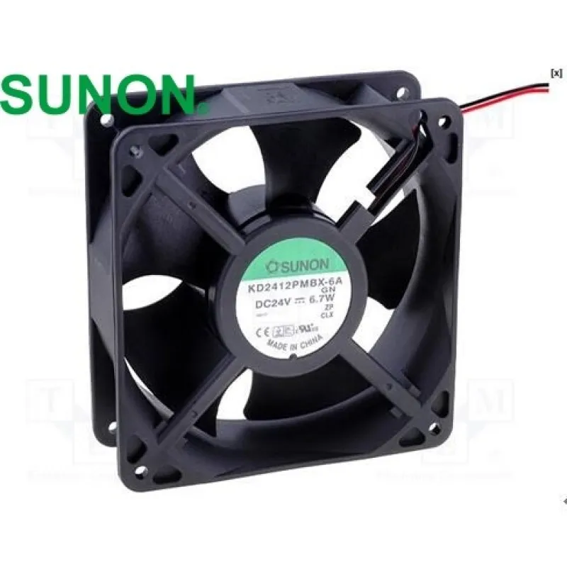 Ventilador de refrigeración KD2412PMBX-6A, convertidor de 24V, 6,7 W, 120mm, 12038 para SUNON