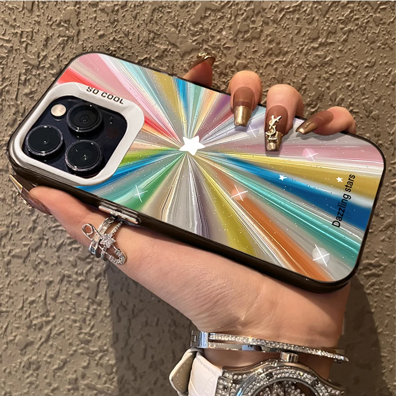 Funda colorida con forma de estrella brillante para Xiaomi Redmi Note 14 14S 13 12 11 Pro Plus 4G 5G 12S 11S 10S 10 9 9S 12C 13C 14C A3 A4 - imagen 4