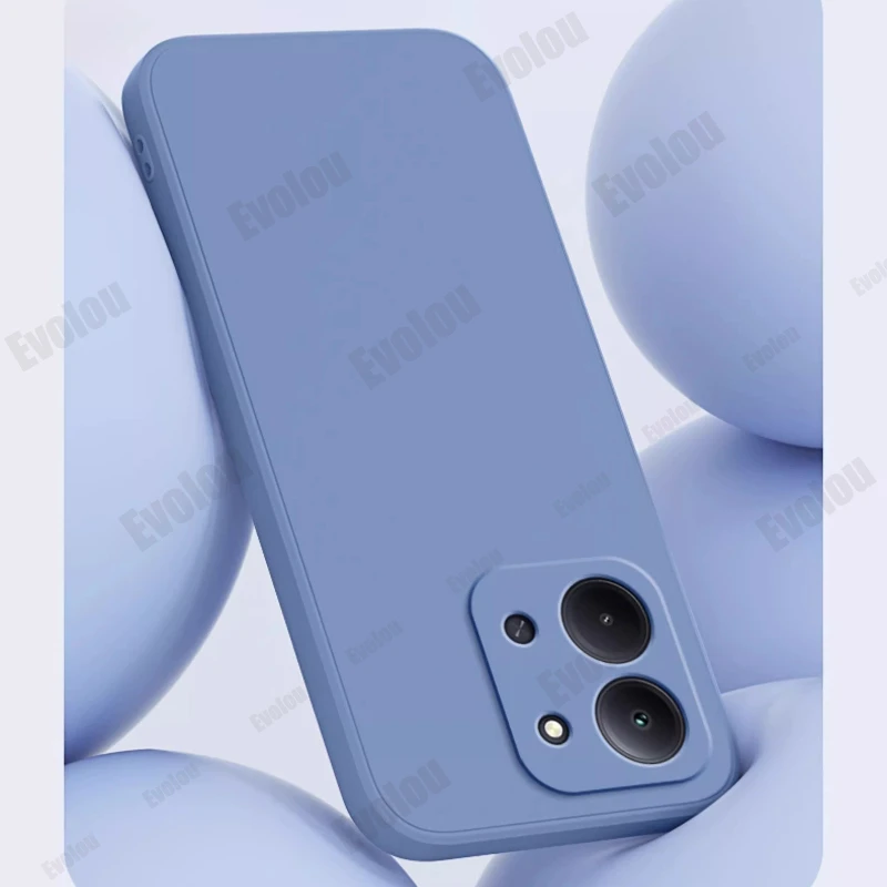 Funda de teléfono de silicona líquida para Redmi 15C, carcasa mate de 173mm para Redmi 15C 15 C, correa de parachoques a prueba de golpes, funda trasera de armadura - imagen 4