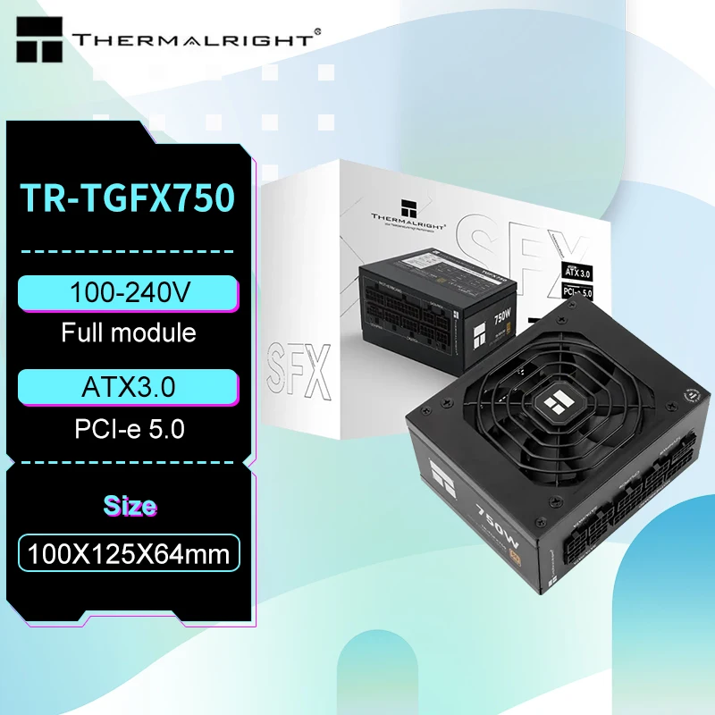 Thermalright-TR-TGFX750 SFX gold medal, módulo completo, caja de ordenador, fuente de alimentación, compatible con ATX3.0 /pcie5.0 (850 /750W)