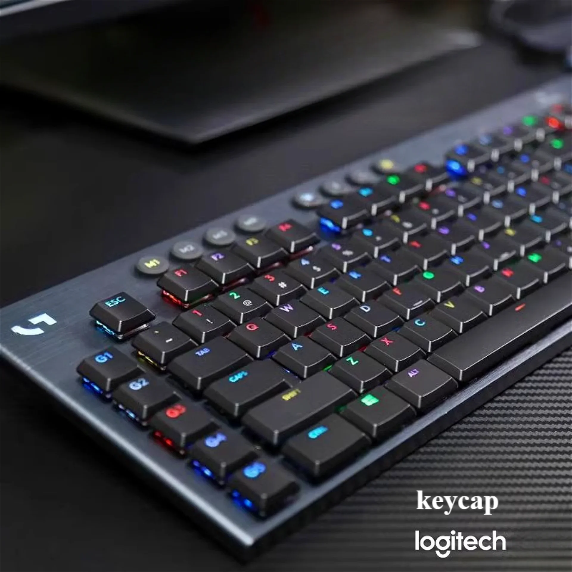 Teclas Logitech de 111 teclas PBT para G913 TKL G915 G813 G815, Teclado mecánico para juegos, teclas nuevas con rosca translúcida