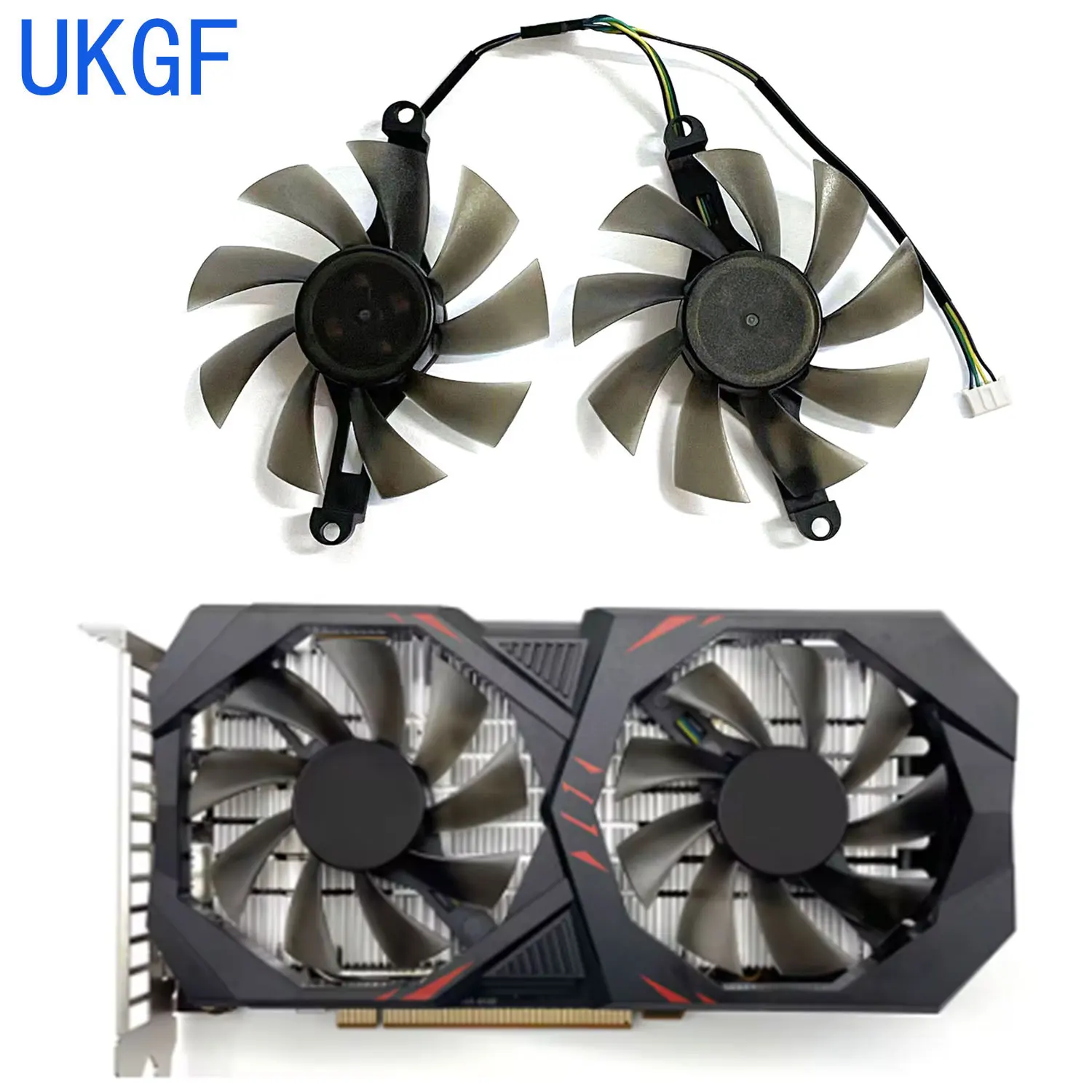 2 unids/set 85MM GPU Cooler, para PARA ALSEYE RX580 rx 580 8gb, colorido P106 GTX1060 950 960 tarjeta gráfica VGA, reemplazar FL8015 12VB