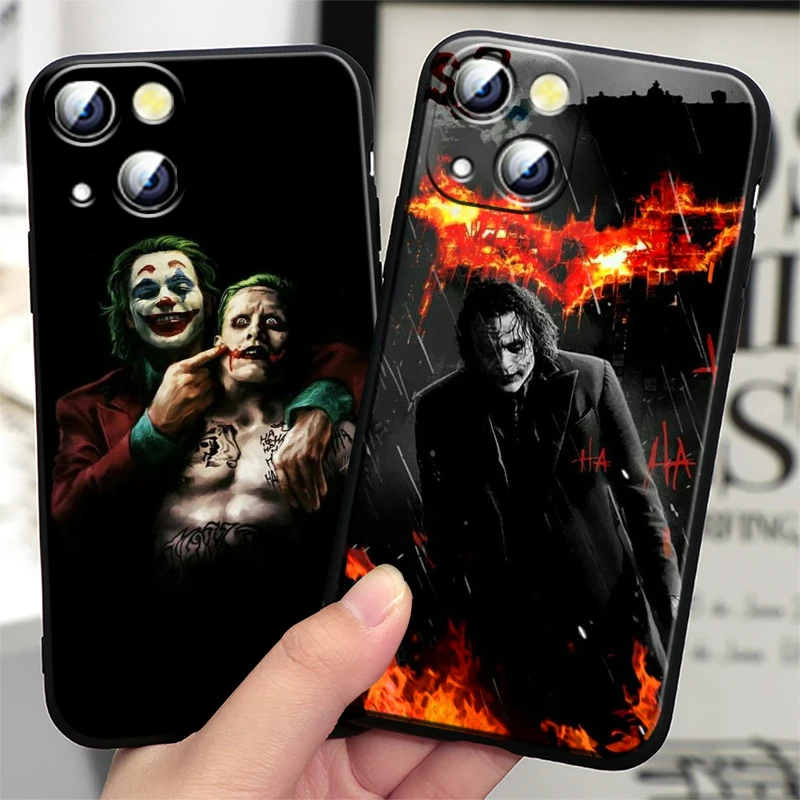 Funda de Apple para iPhone, carcasa suave negra, villana malvada, Joker Art, 15, 14, 13, 12, 11, Mini, XS, XR, X, 6S, 6 Pro, Max Plus - imagen 3