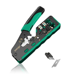 ZoeRax Prensadora RJ45 Ethernet Cat7 Cat6 - Cortador Cables