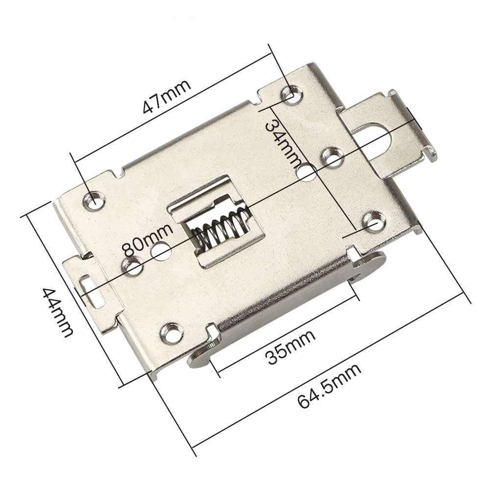 FYSETC-Soporte de montaje de carril DIN, placa de acero niquelado de 1,5mm para piezas de impresora 3D Voron 2,4 G3A SSR - imagen 3