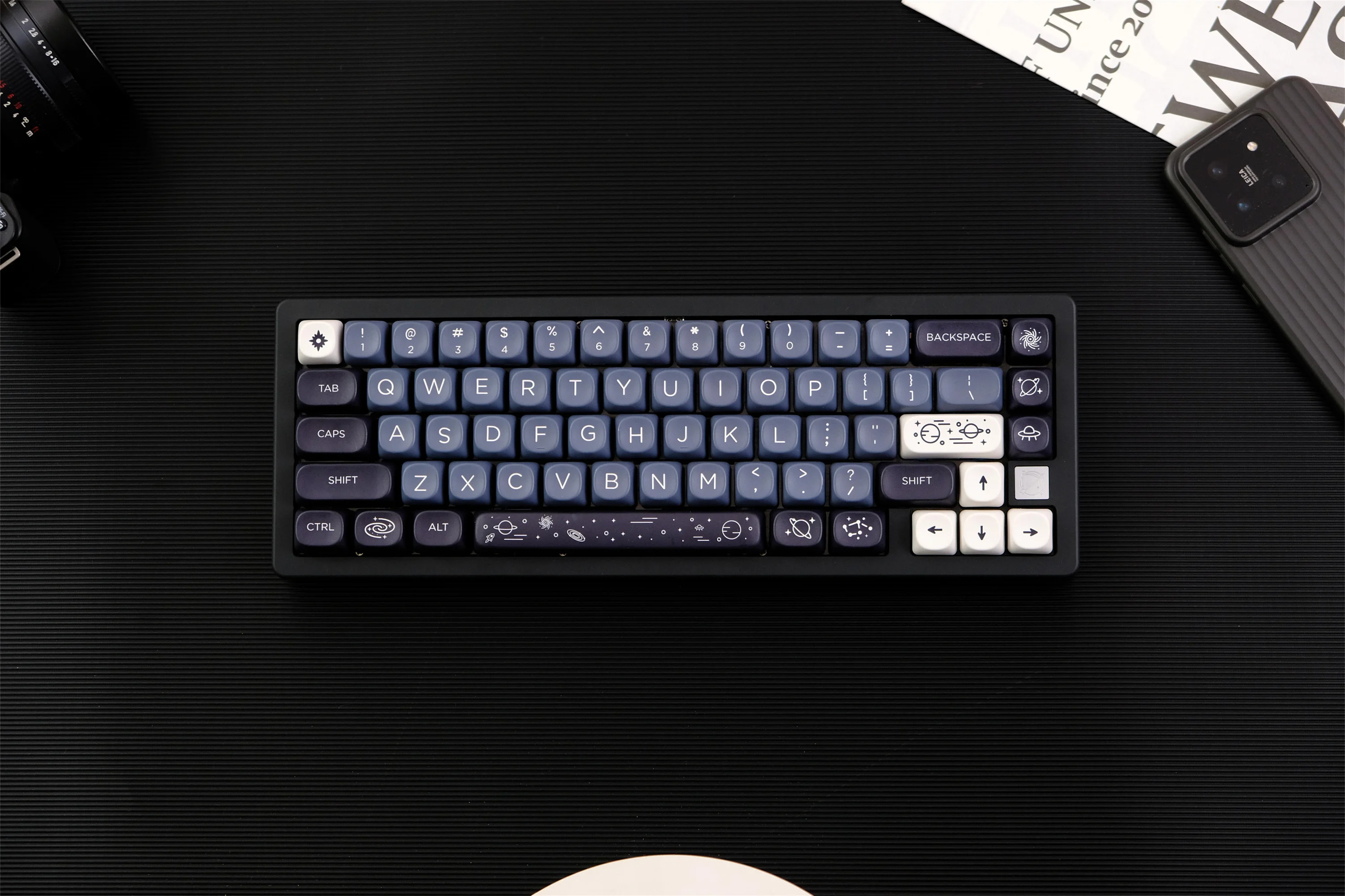 GMK Galaxy Keycaps 126 teclas PBT Keycap MOA XOA perfil DYE-SUB para MX Switch Wooting Teclado mecánico Keycap ISO ANSI diseño - imagen 4