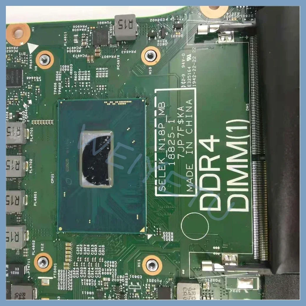 Placa base para portátil 18825-1 CN-01YV01 para Dell G3 3590, placa base para ordenador portátil con i5-9300H CPU GTX1650-V4G GPU 100% probado OK - imagen 3