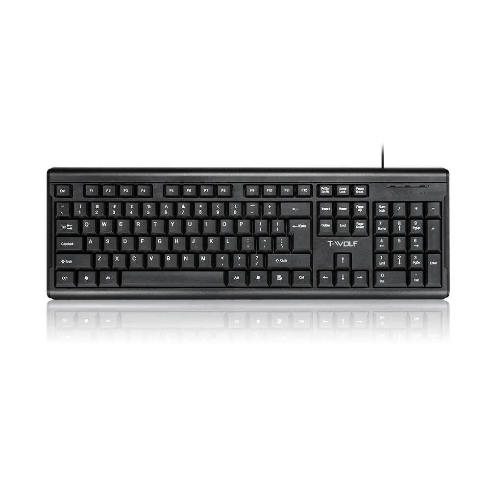 Juego de teclado y ratón mecánico para Gamer, 104 teclas, para ordenador portátil, PC, teclado para juegos, ratón, teclado con cable USB para oficina - imagen 5