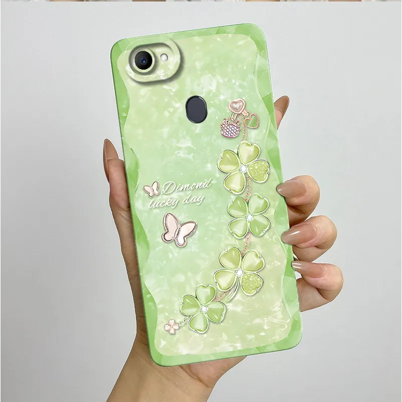 Para OPPO F5 Funda OPPOF5 juvenil Funda de silicona estilo mariposa flor Funda de teléfono suave delgada Funda para OPPO F7 OPPOF7 parachoques - imagen 2