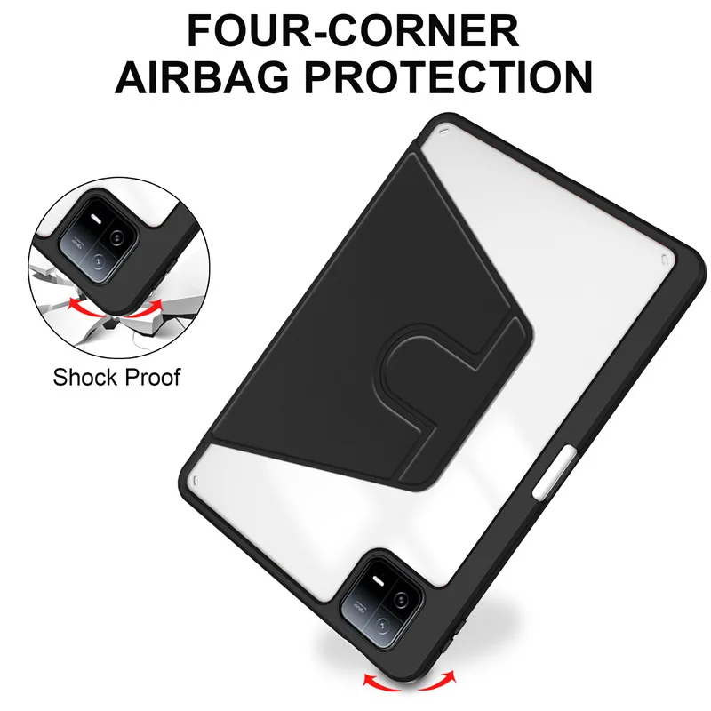 Para Redmi pad 10,6 Funda Redmi pad SE 11 con Funda para lápiz Xiaomi Mipad 6 5 11 7 PRO 11,2 6s 12,4 Max 12,1 cubierta de rotación - imagen 5