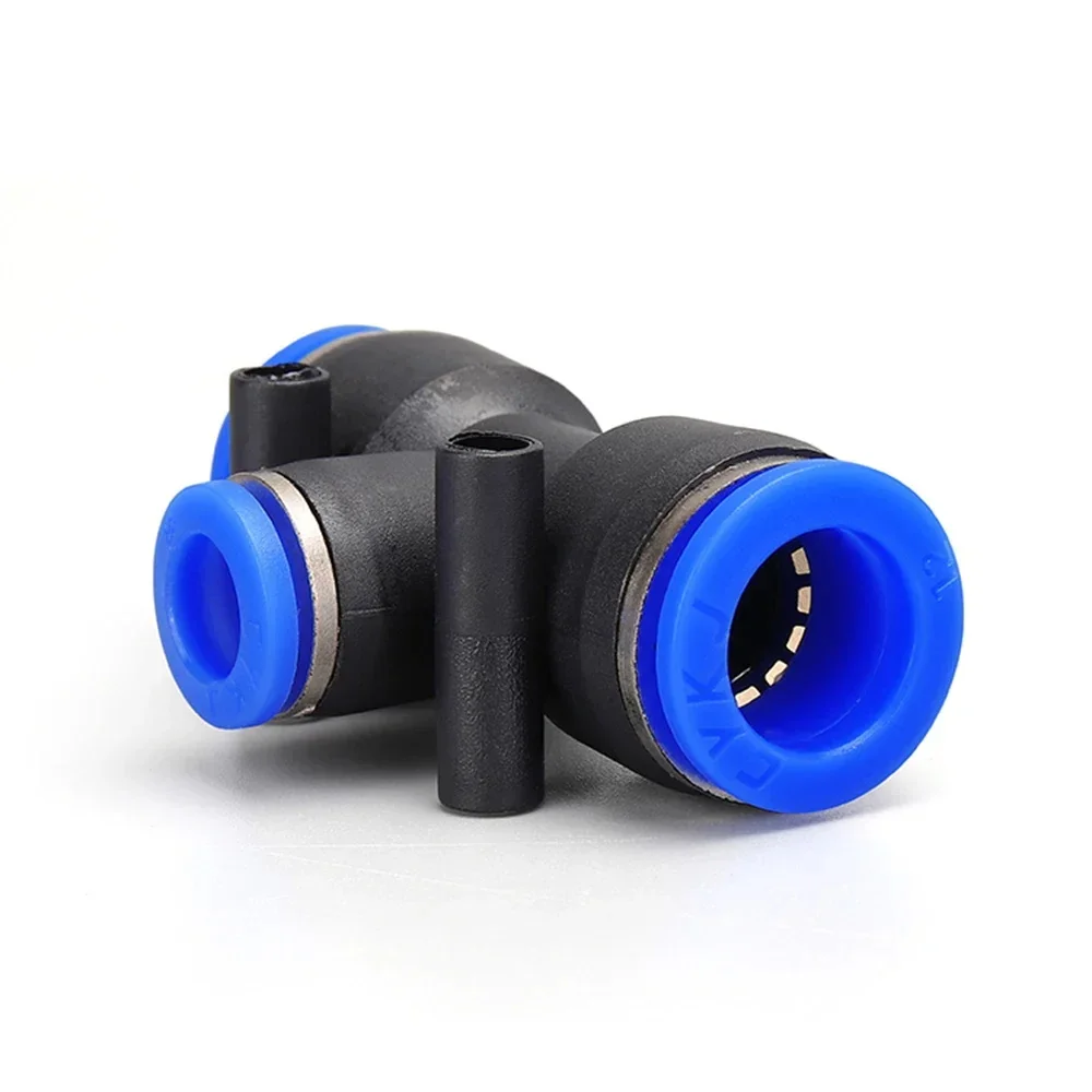 Conector neumático PE PEG, reductor en T de conexión rápida, tubo de plástico en forma de T, manguera de agua de 4mm, 6mm, 8mm, 10mm, 12mm, 14mm y 16mm - imagen 4