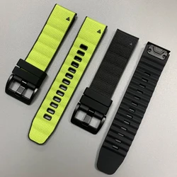 Correa Garmin 22-26mm Nylon Silicona para Fenix Tactix Instinct