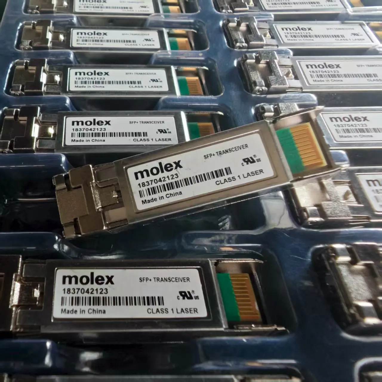 Módulo transceptor de fibra Molex 10G SFP 1310nm Conector LC dúplex Fibra dúplex de modo único 5KM Compatible con Mikrotik Cisco