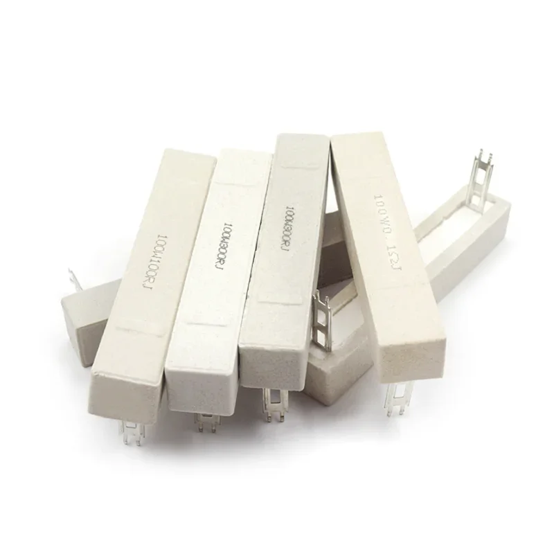 Resistencia cerámica de cemento, 100W, 5%, 0,1, 0,5, 1, 1,5, 2, 2,5, 3, 3,3, 4, 5, 6, 8, 10, 12, 15, 20, 25, 30, 47, 50, 100, 150, 200, 250, 300, 500, 1K Ohm - imagen 3