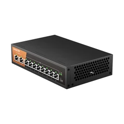 Switch Gigabit KeepLiNK 10 Puertos 8 PoE Plug & Play No Administrado