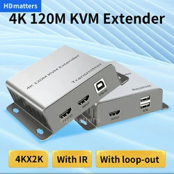 Extensor KVM HDMI 4K CAT6 con USB – Teclado y Ratón