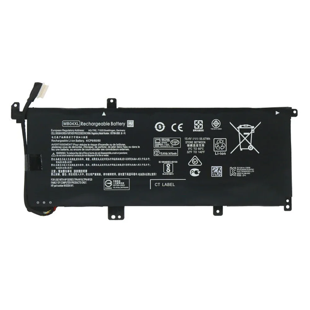 Nueva batería Original y genuina para ordenador portátil MB04XL 15,4 V 55,67Wh para HP Envy X360 Convertible M6-AQ000 M6-AQ105DX M6-AQ003, etc. - imagen 5
