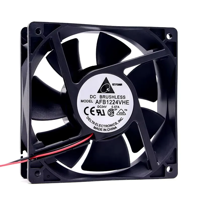 Nuevo original 12038 12cm AFB1224VHE 24V DC 0.57A inversor ventilador de refrigeración de soldadura eléctrica - imagen 4