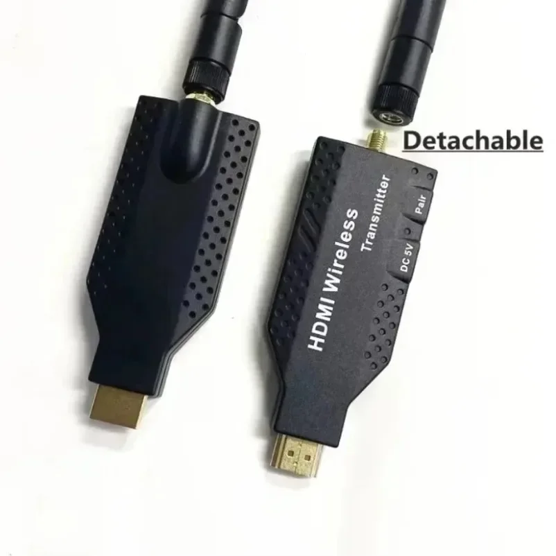 Transmisor y receptor de vídeo de transmisión inalámbrica de 100M, extensor Compatible con HDMI, Cable adaptador de pantalla, espejo de pantalla para cámara - imagen 4