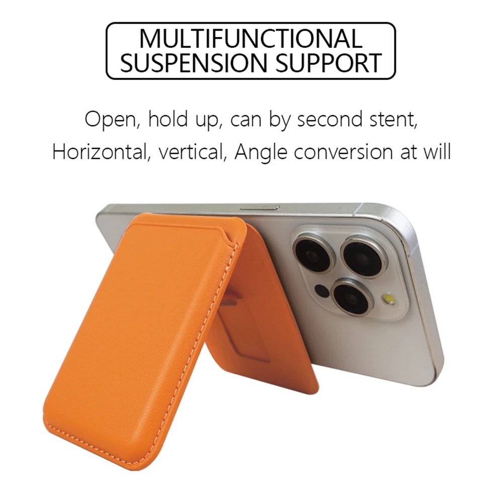 Funda de cuero magnética para tarjetas, billetera para iPhone 16/15/14/13/12, tarjetero Mag-Safe, funda para teléfono, accesorios - imagen 4