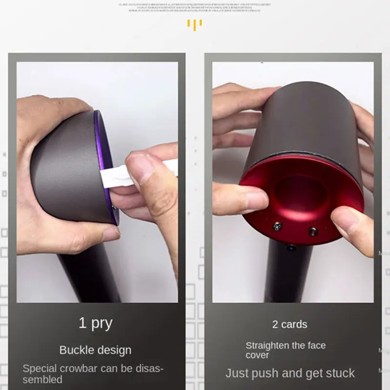 Accesorio universal de actualización y mantenimiento: cubierta del panel de control de temperatura para secador de pelo compatible HD01/HD02/HD03/HD08 - imagen 4