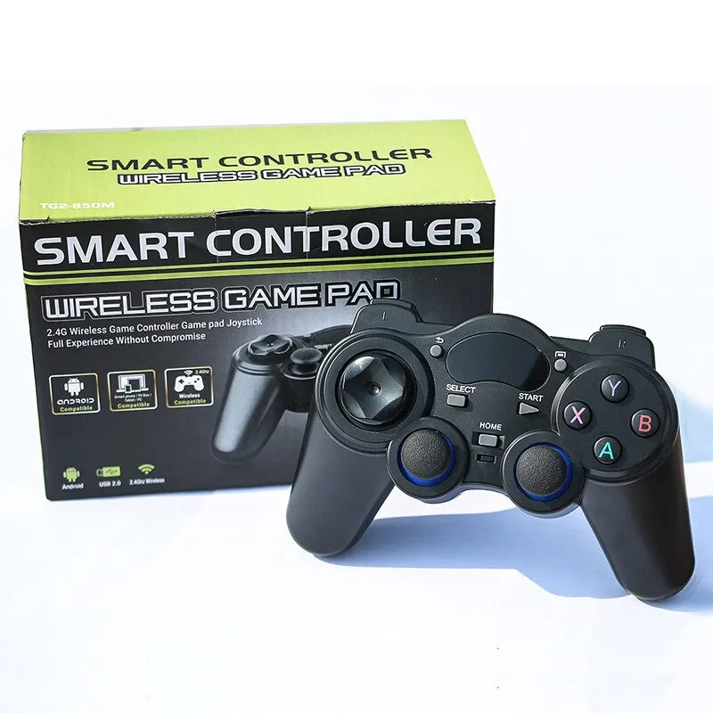 2,4G controlador Gamepad joystick inalámbrico con convertidor OTG para P3 teléfono Android Tablet PC Smart TV Box - imagen 3