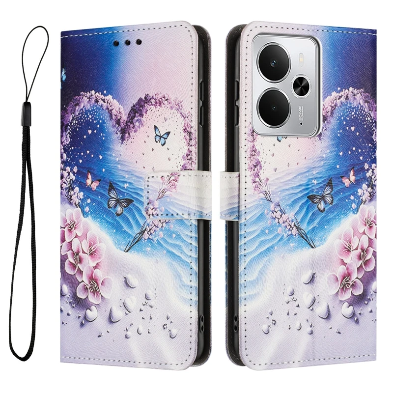 Para Realme 14 Funda 1 Realme14 5G RMX5075 Funda protectora tipo billetera pintada Funda de teléfono para OPPO Realme 14 14T 5G RMX5078 Funda - imagen 3
